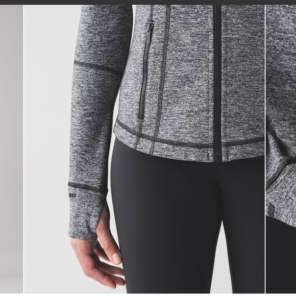 Lululemon Define Jacket Heathered Black Size 6 Excellent Condition - Picture 3 of 16